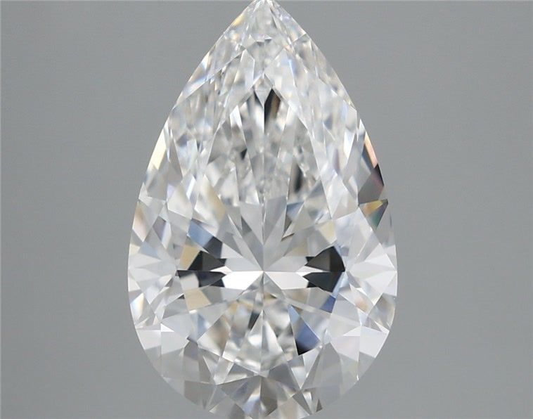 3.78 carat d VVS2 EX Cut IGI pear diamond