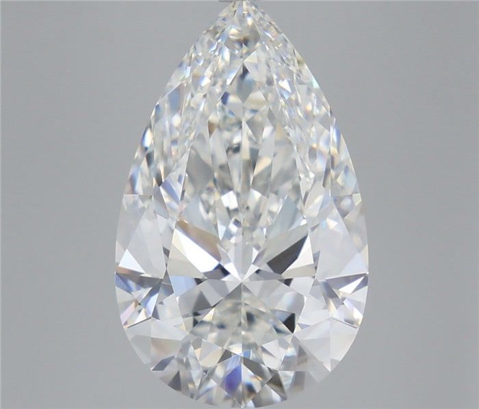 7.28 carat f VVS2 EX Cut IGI pear diamond