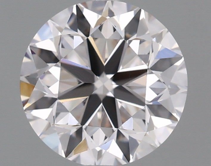 0.91-carat round diamond with null color, Good cut, and VVS1 clarity.