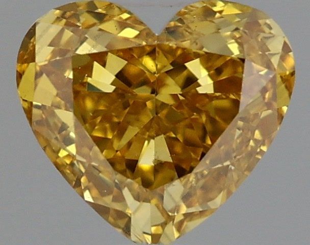 0.57-carat heart diamond with null color, null cut, and SI1 clarity.