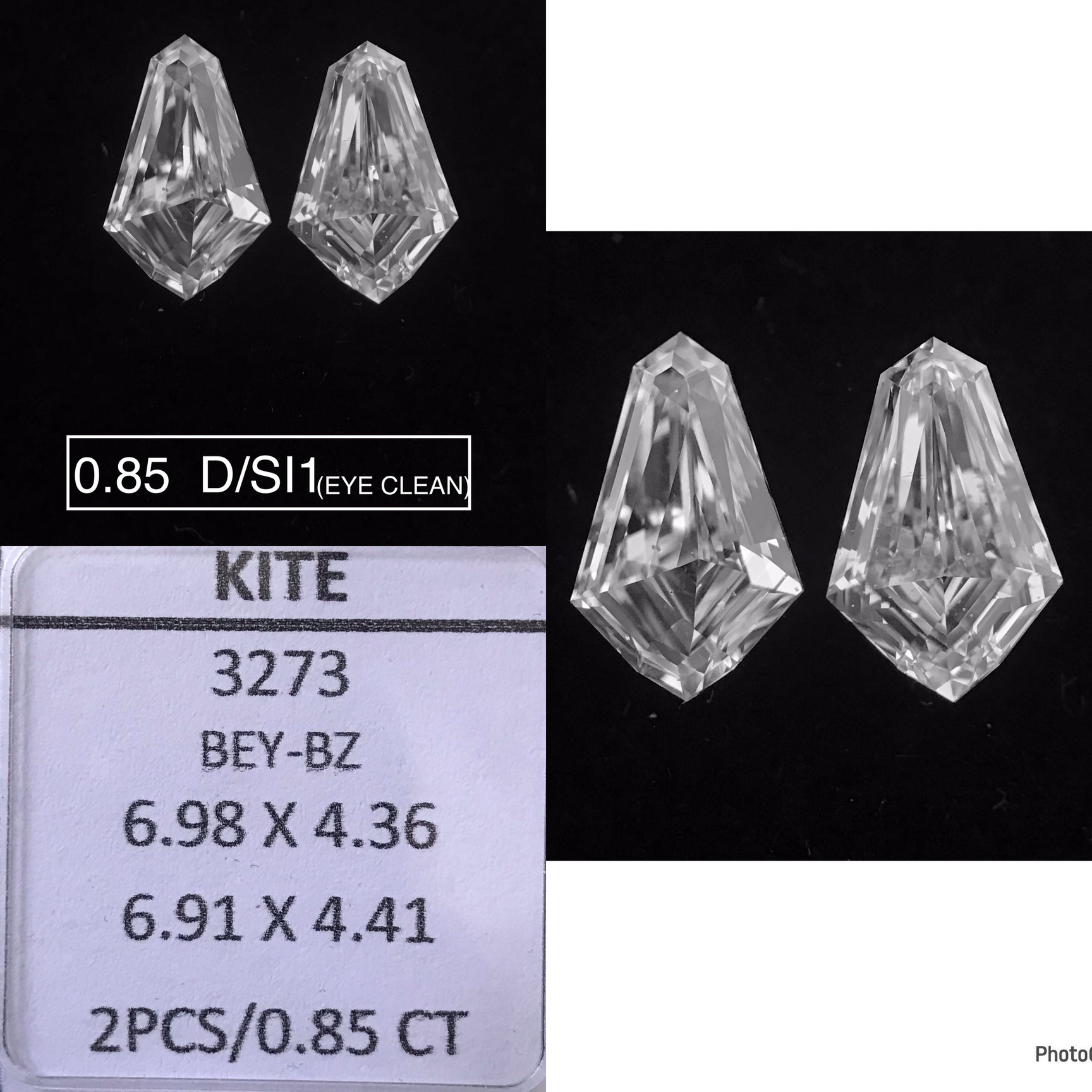 Prírodný diamant kite, SI1,...