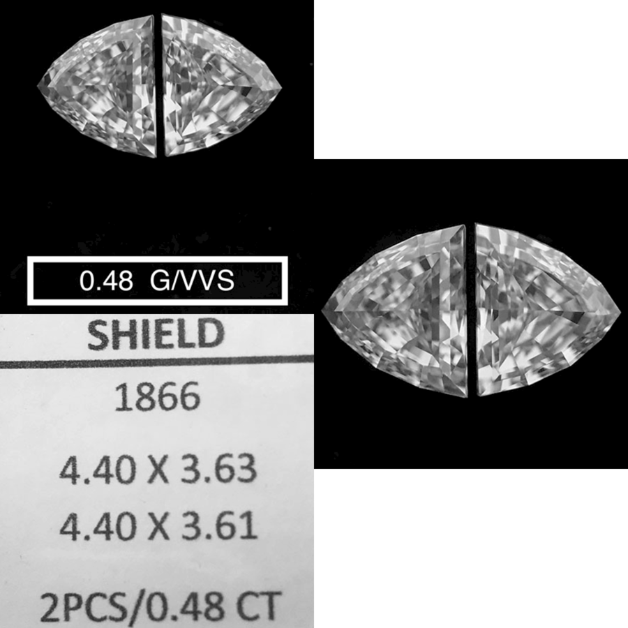 Prírodný diamant štít,...